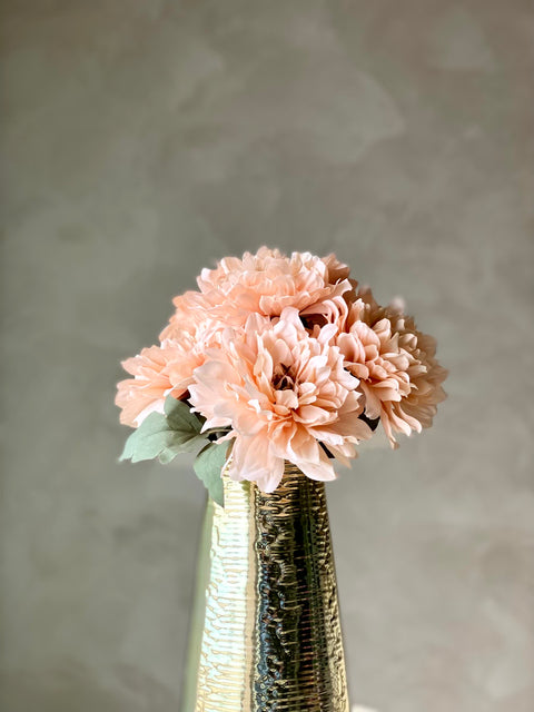 Artificial Chrysanthemum Flower Bunch - Beige