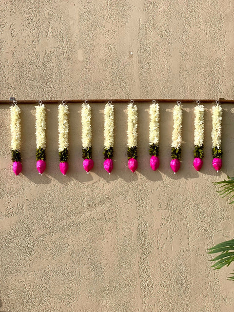 Festive Shubh Lotus Latkan - Set of 10(Small)