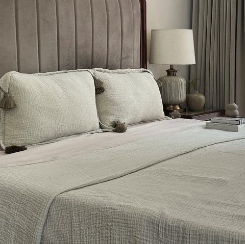 Meraki Sage Woven Bedspread Set