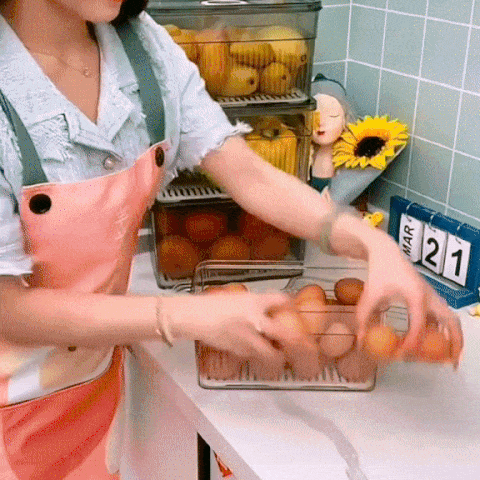 Unbreakable kitchen storage Basket - 1000 ml (Pack of 6)